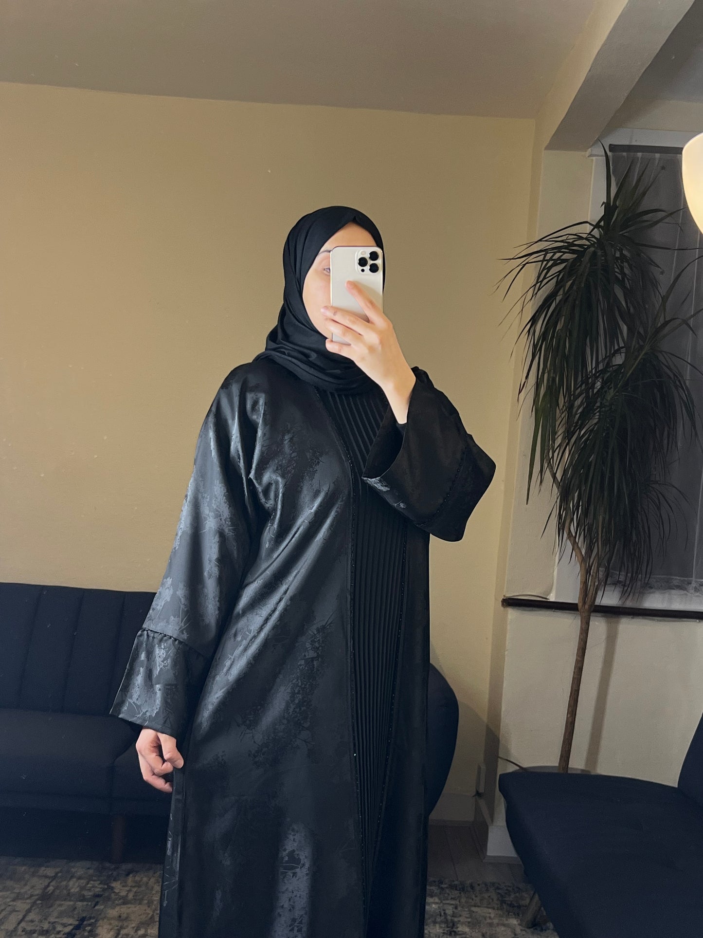 Black Abaya with Matching inner
