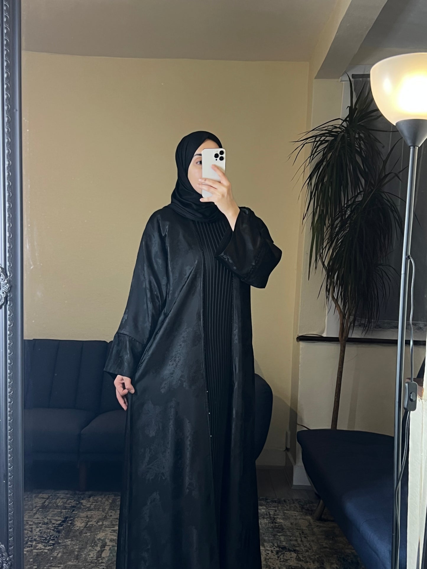 Black Abaya with Matching inner