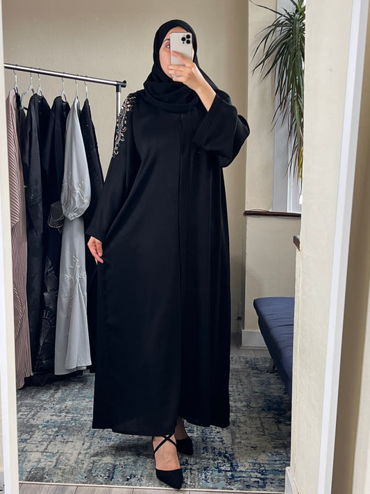 Embellished Shoulder Abaya