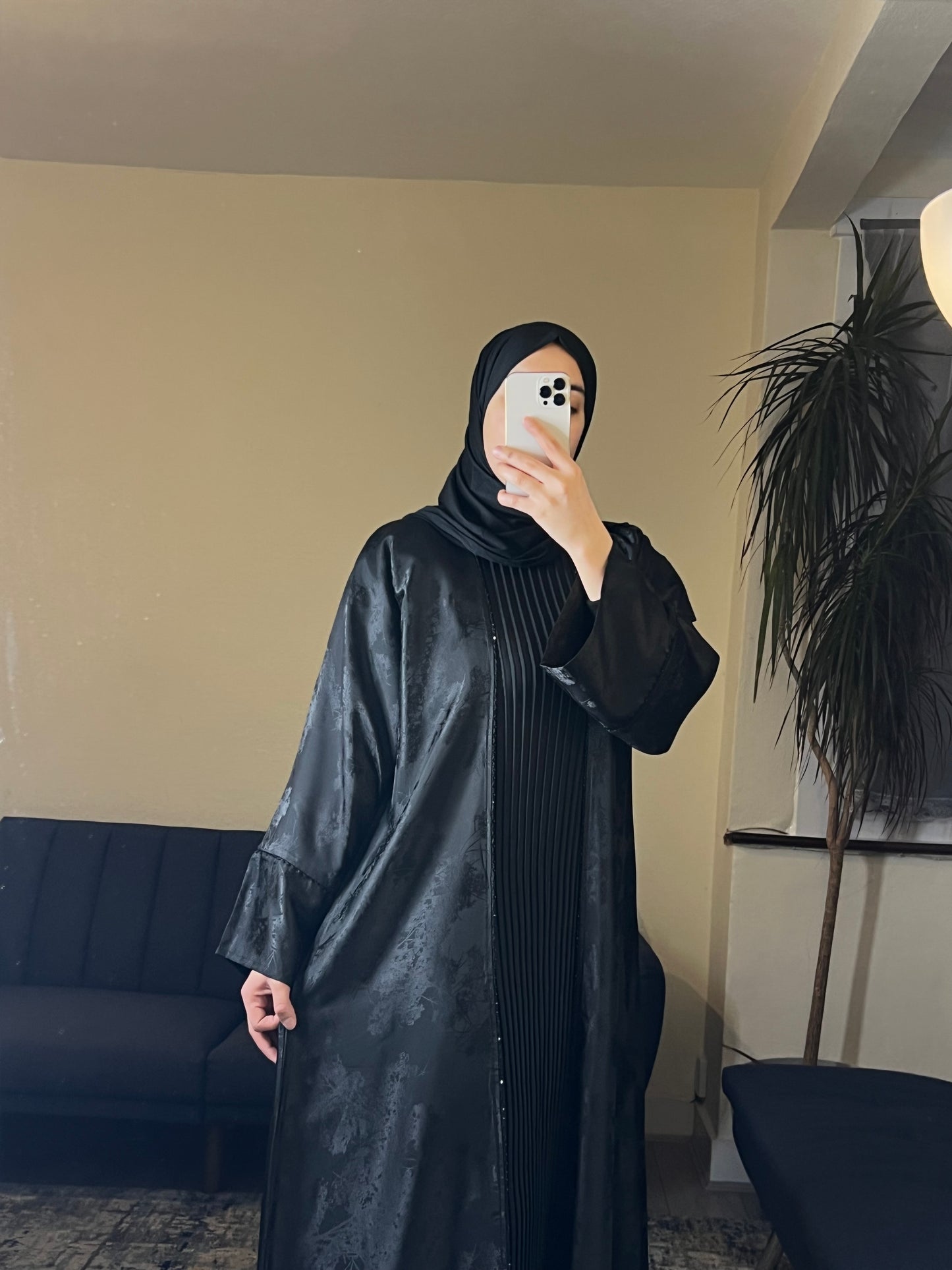 Black Abaya with Matching inner