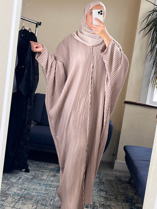 Taupe Batwing abaya