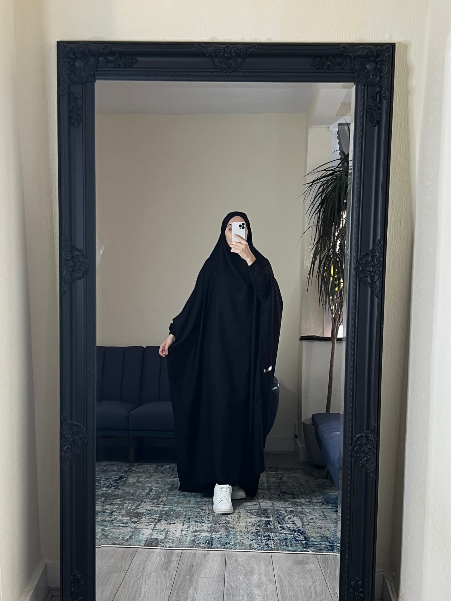 black Baggy Abaya with Optional Niqab