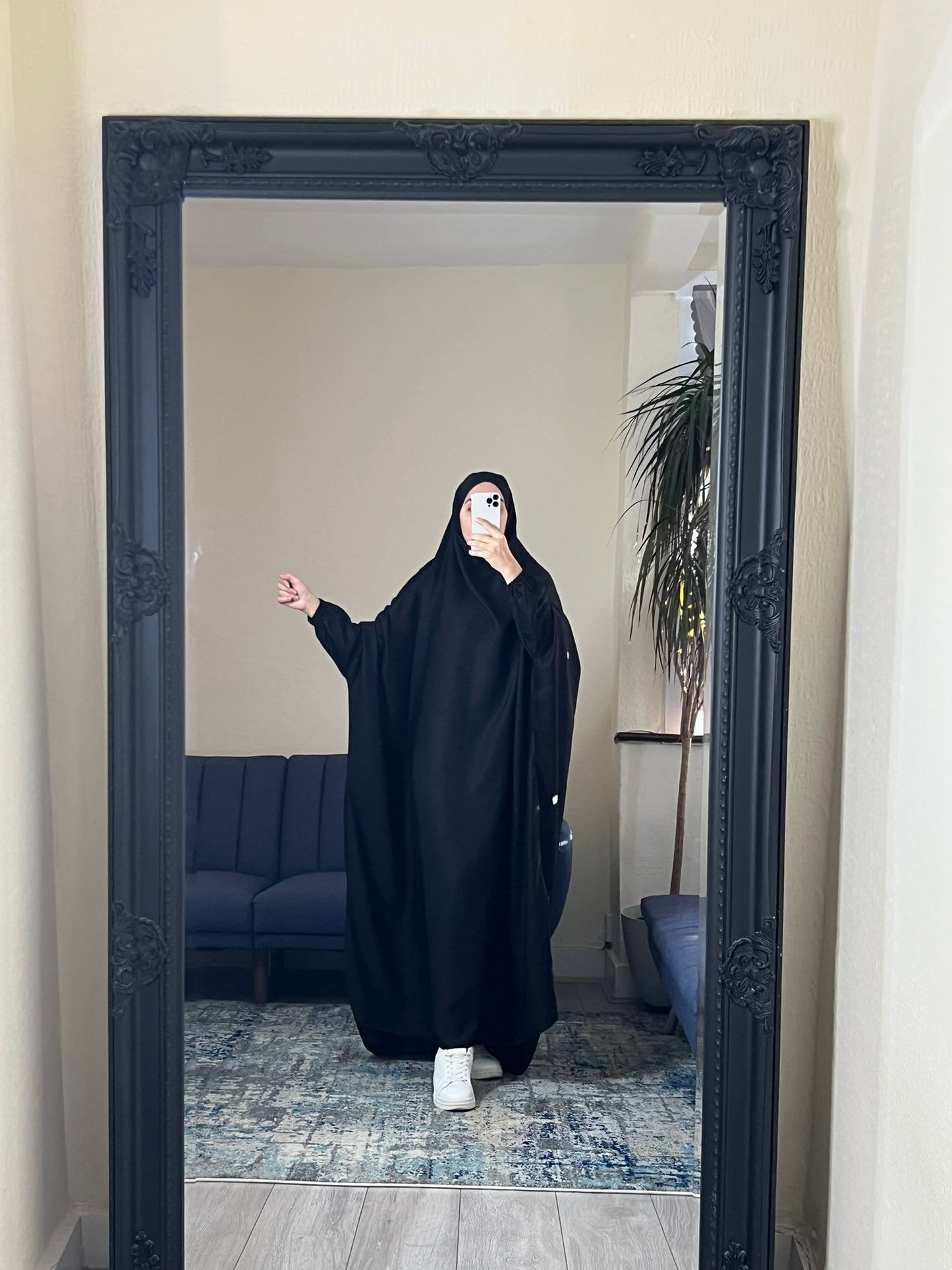black Baggy Abaya with Optional Niqab