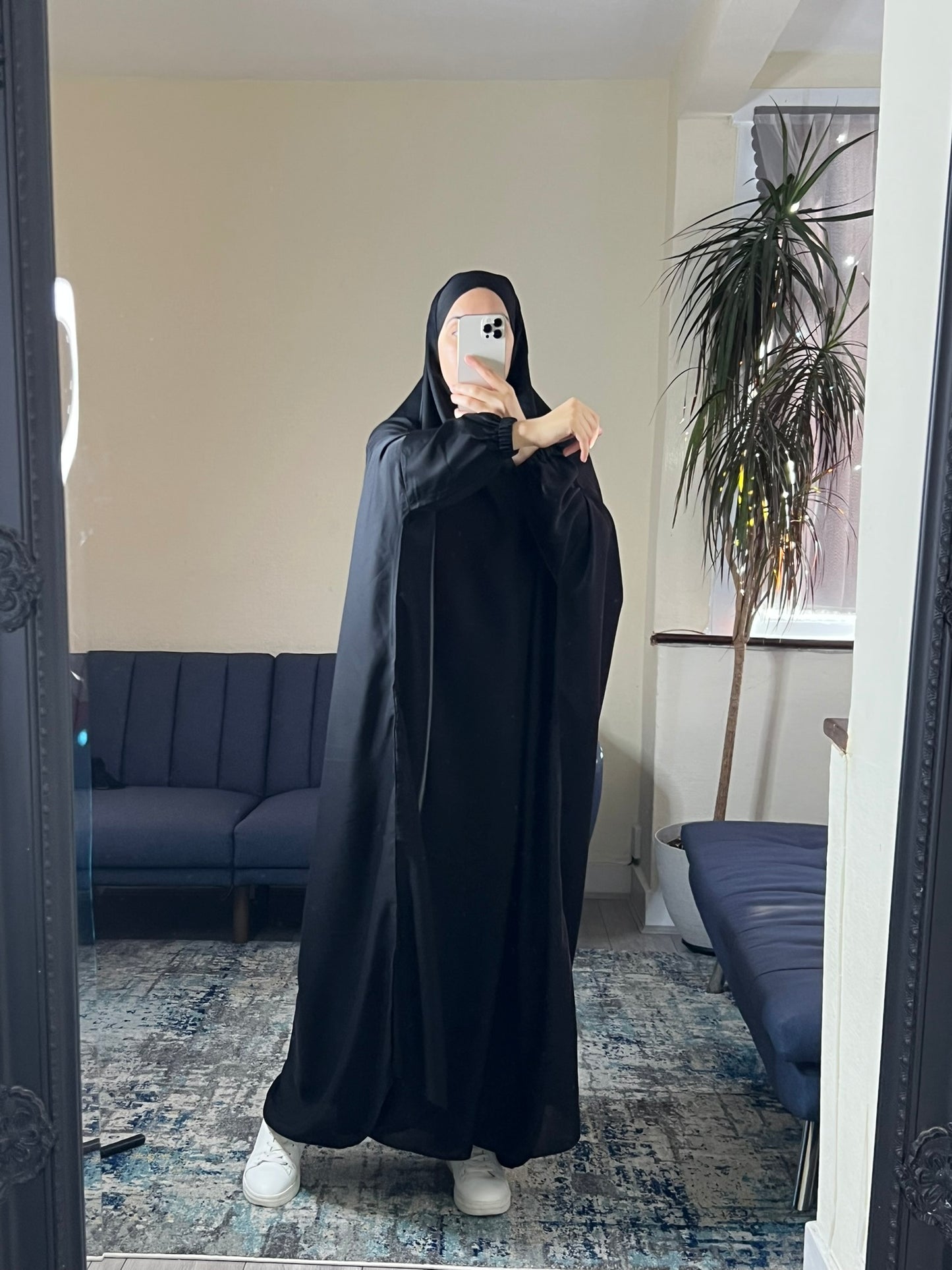 black Baggy Abaya with Optional Niqab
