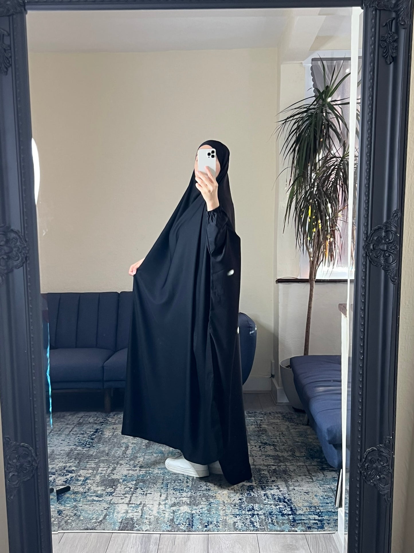 black Baggy Abaya with Optional Niqab