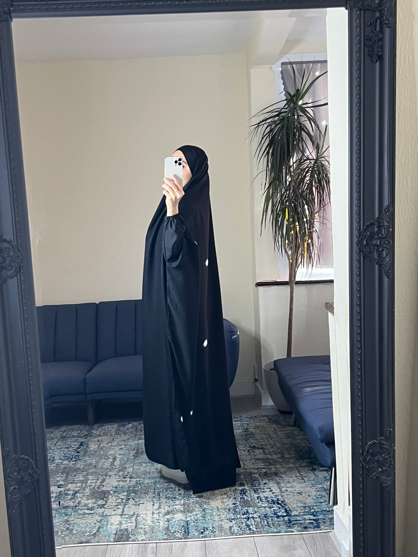 black Baggy Abaya with Optional Niqab